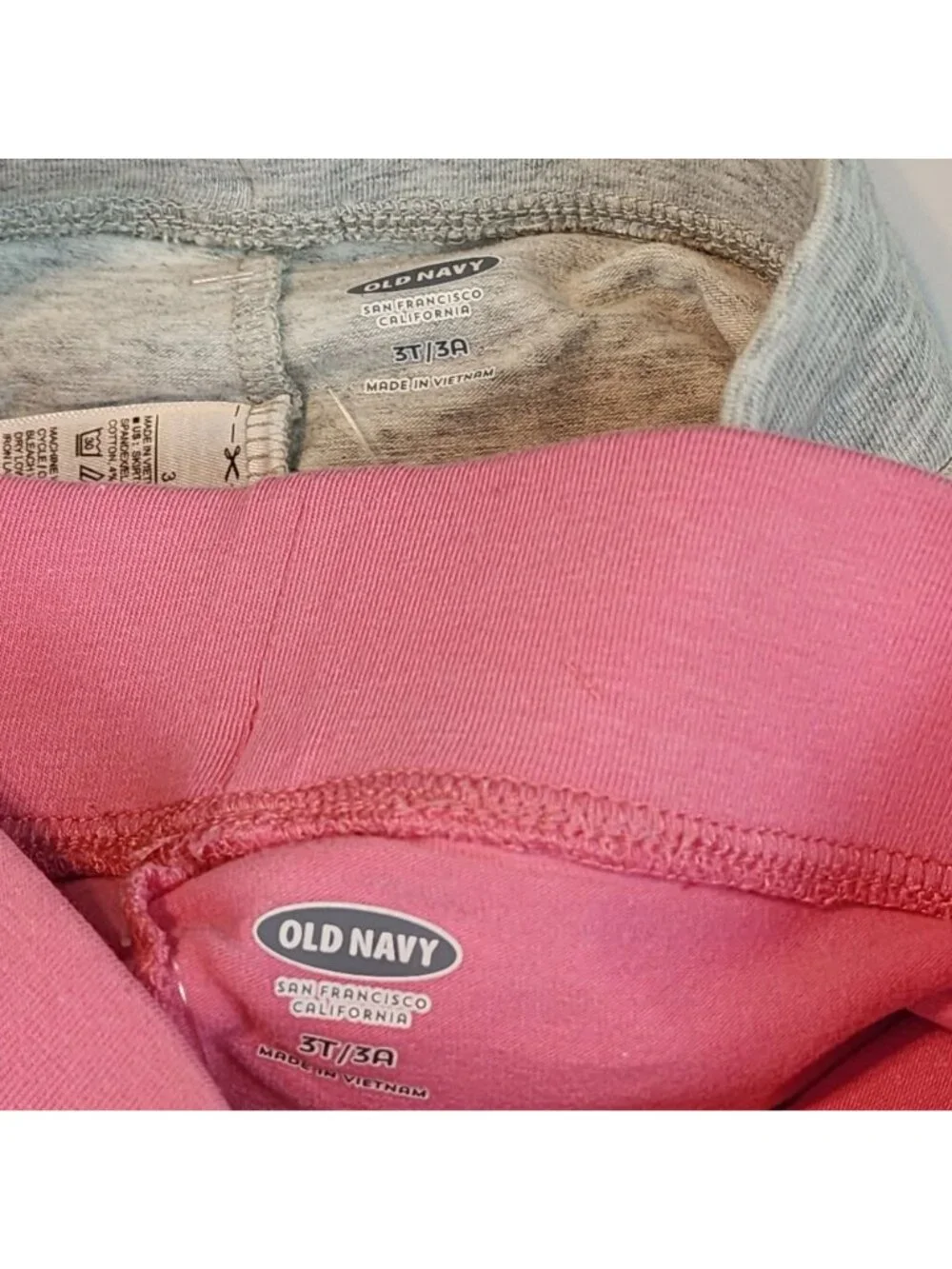 Old Navy skirt leggings bundle of 2 Gray Pink sz 3T NEW